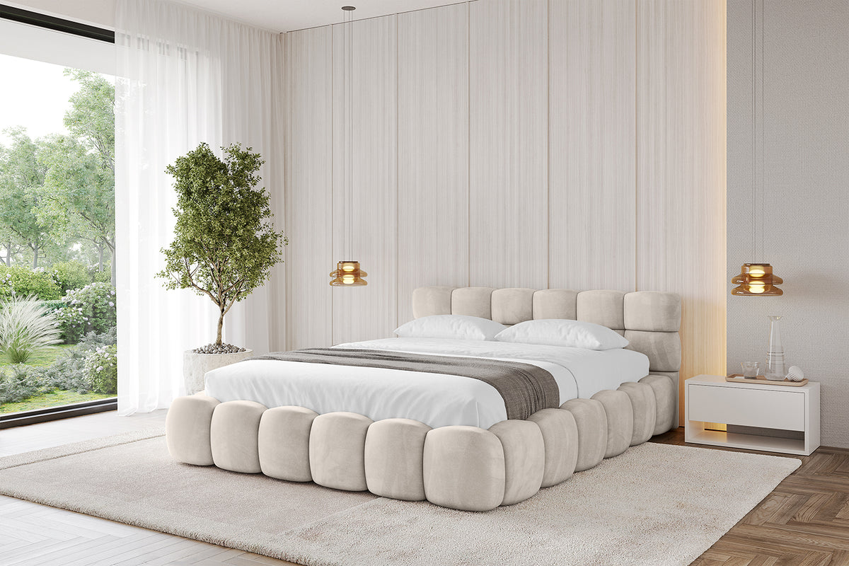 Polsterbett LEYA-v1 Samt