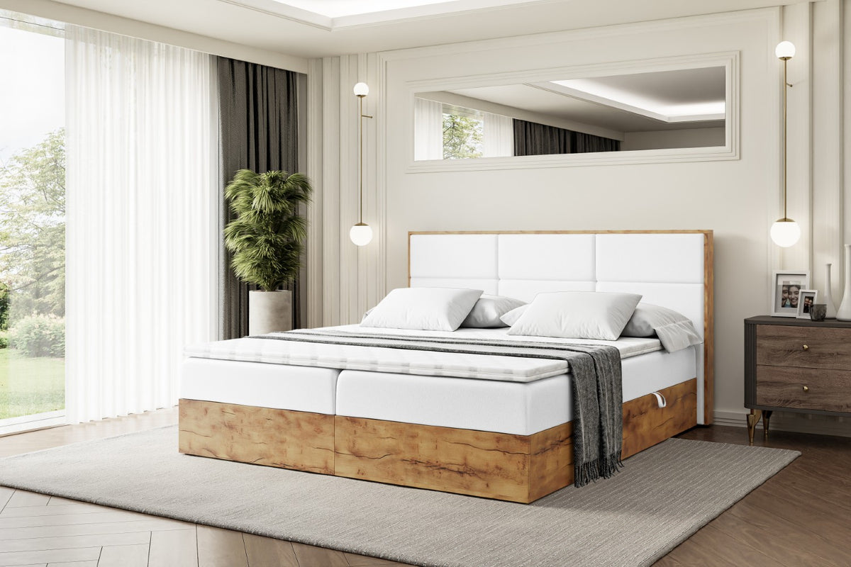 Łóżko boxspring LOLLI 1 ekoskóra