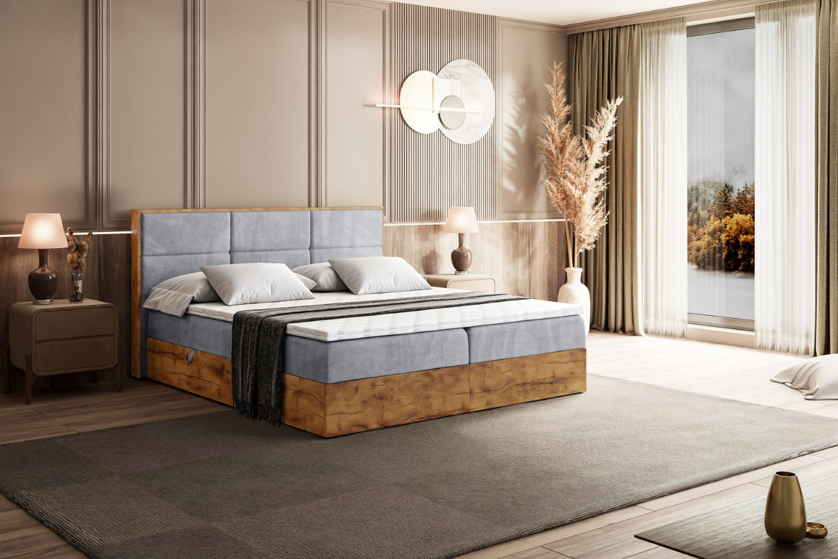 Łóżko boxspring LOLLI 1 welur