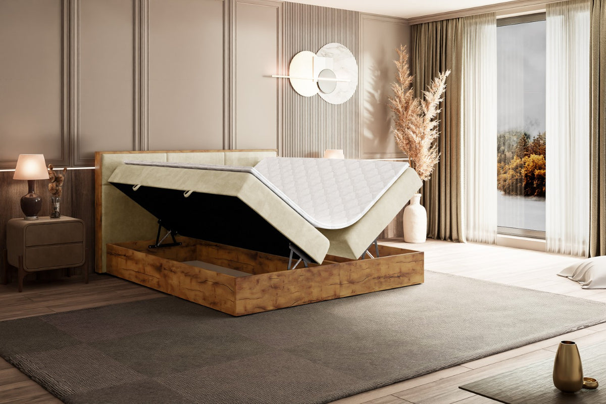 Łóżko boxspring LOLLI 1 welur