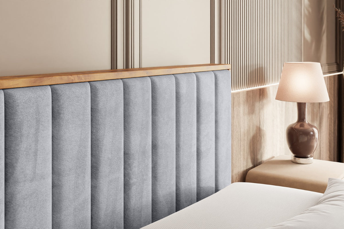 Łóżko boxspring LOLLI4-Z welur