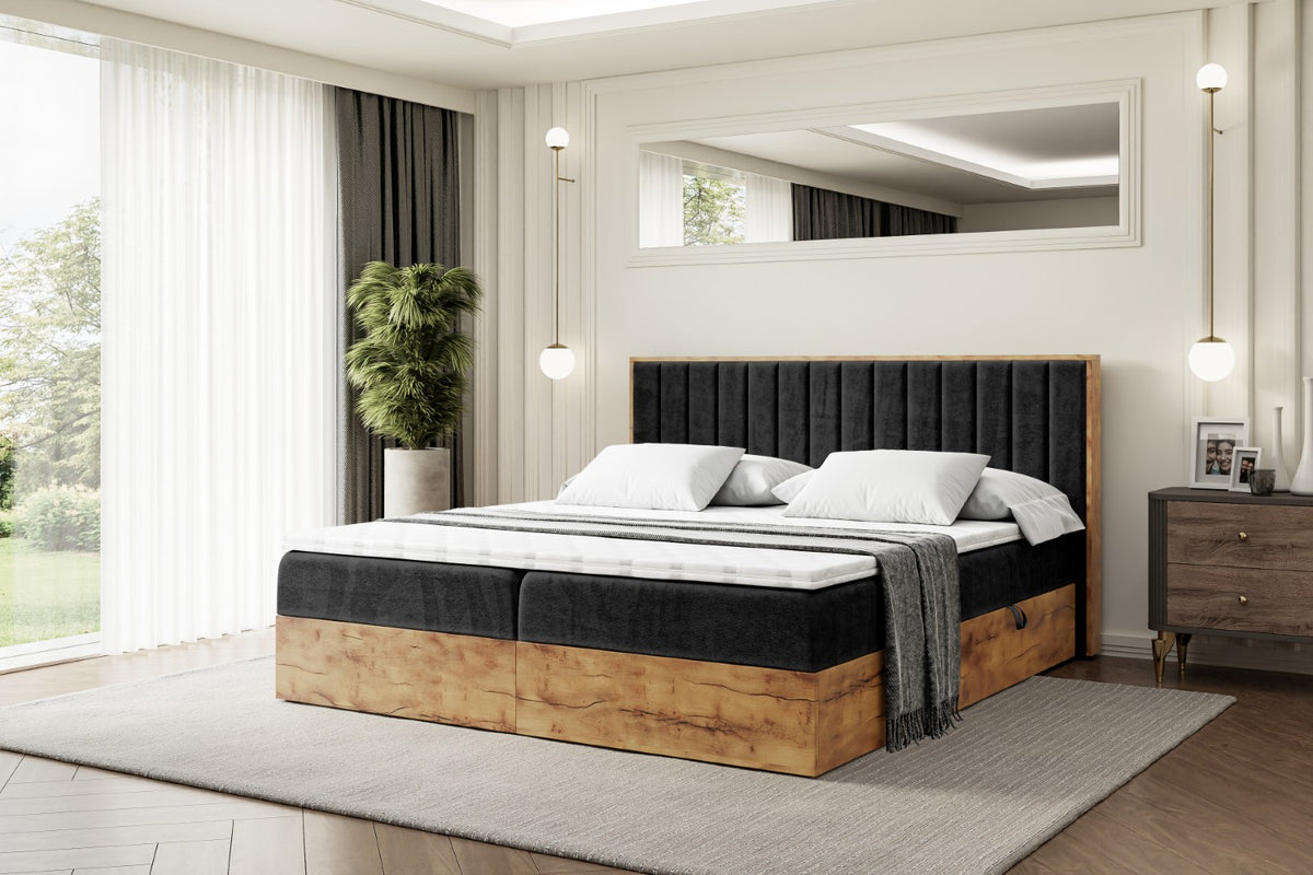 Łóżko boxspring LOLLI 4 welur