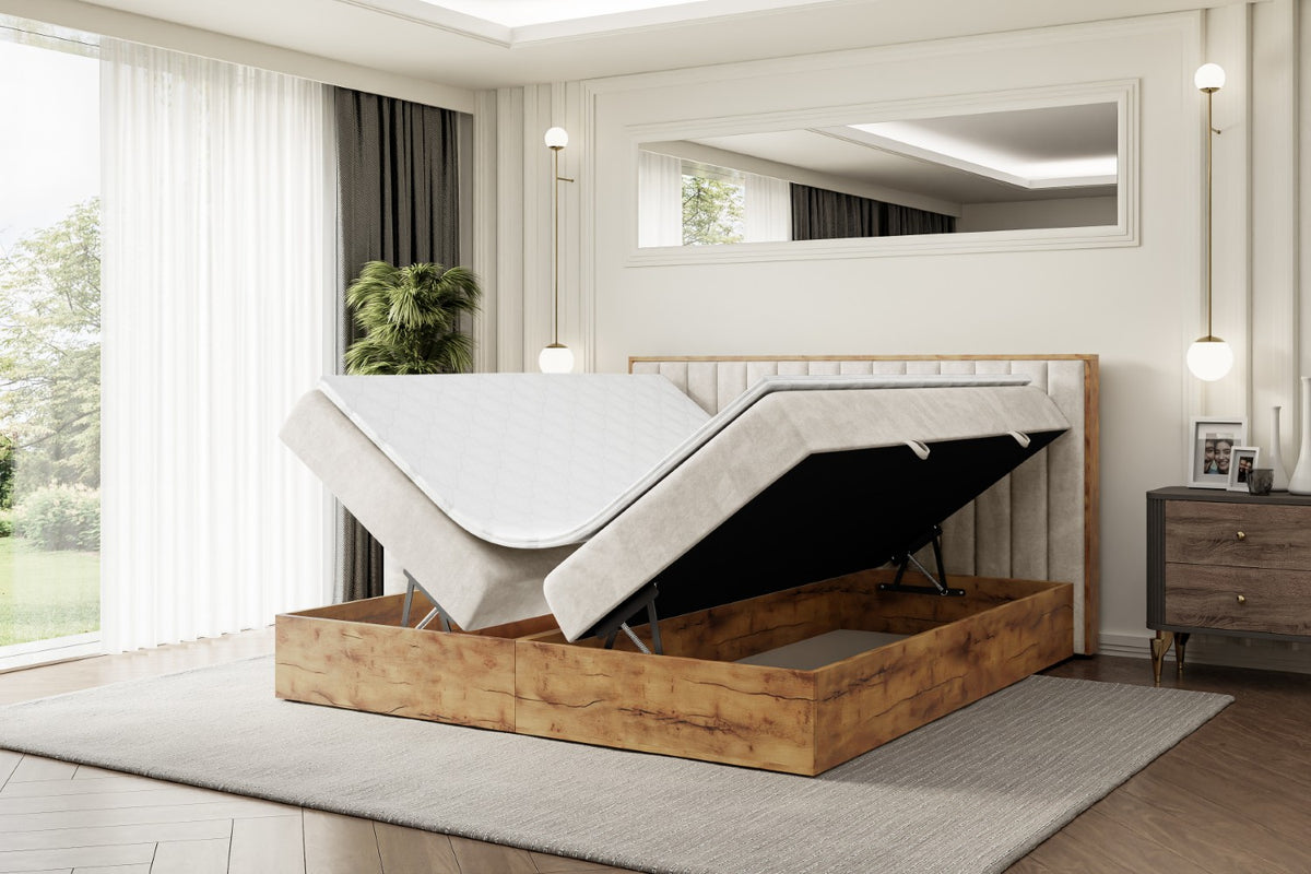 Łóżko boxspring LOLLI 4 welur