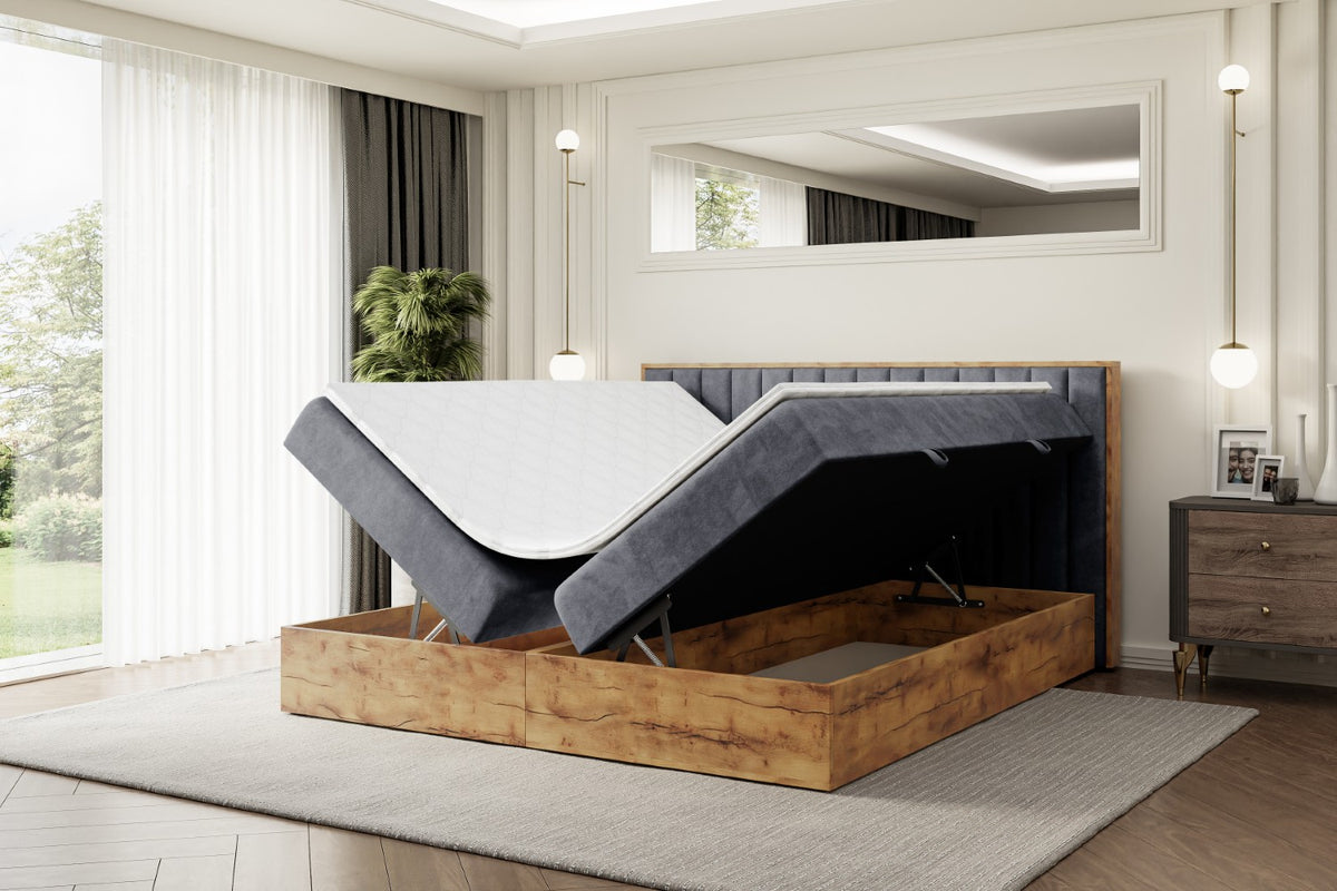 Łóżko boxspring LOLLI 4 welur