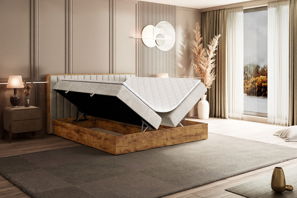 Łóżko boxspring LOLLI 4 welur