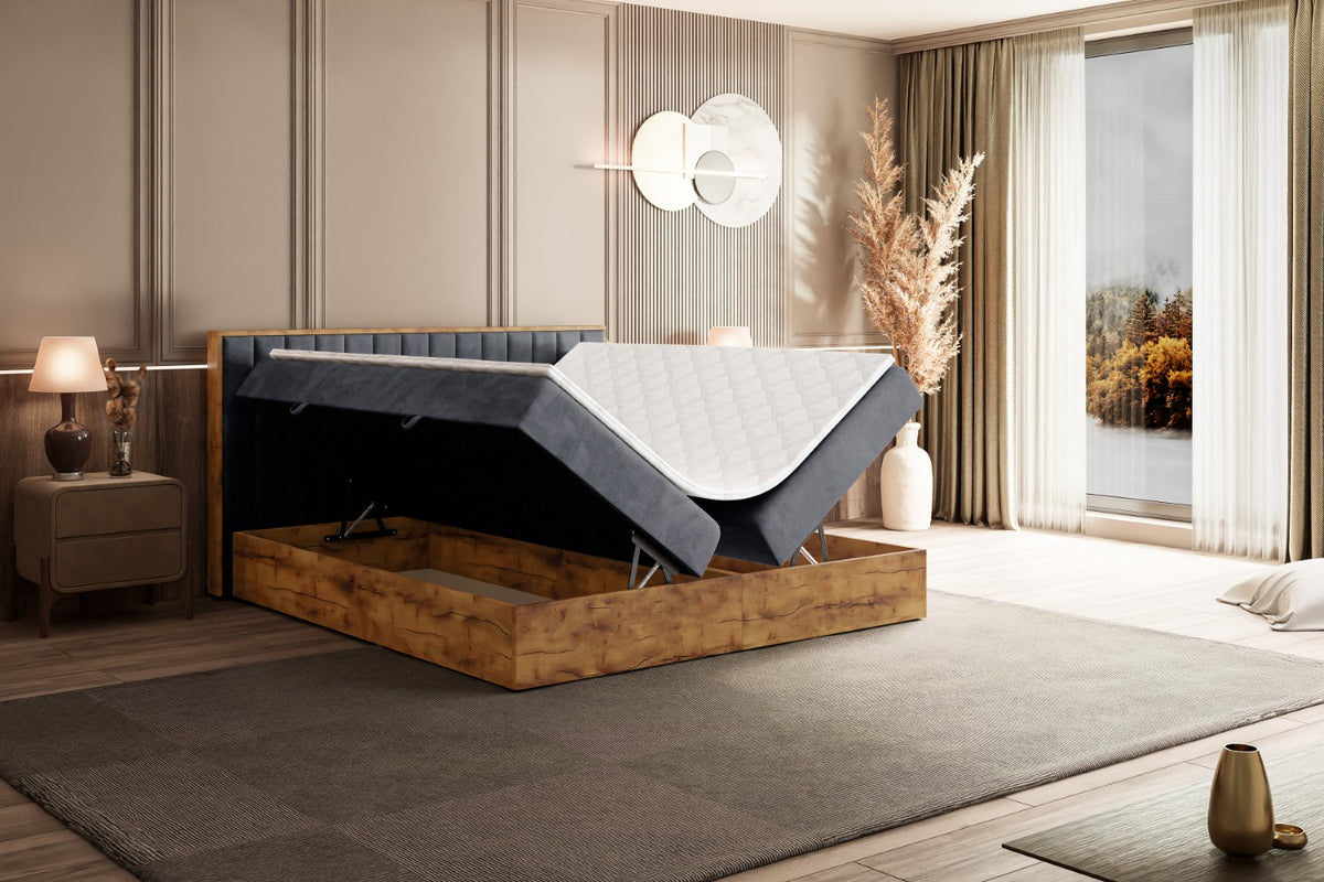 Łóżko boxspring LOLLI 4 welur