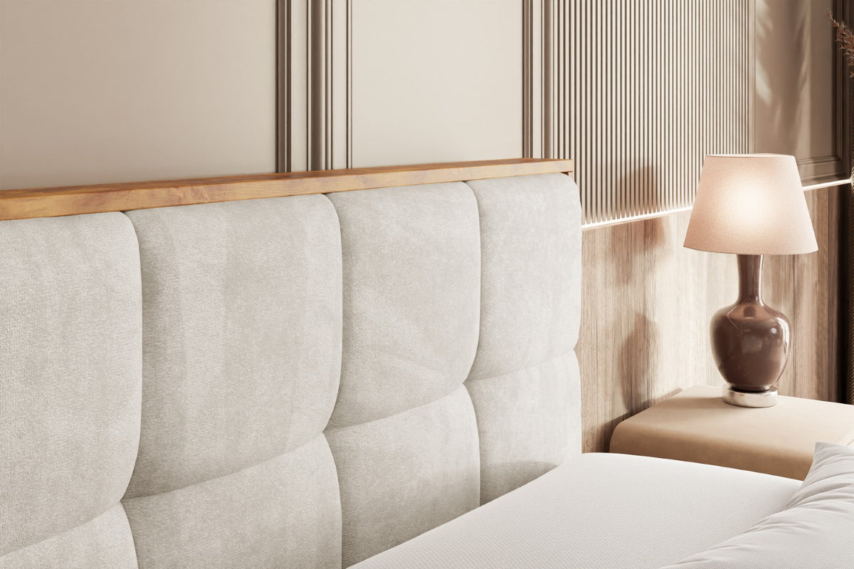 Łóżko boxspring LOLLI7-Z welur