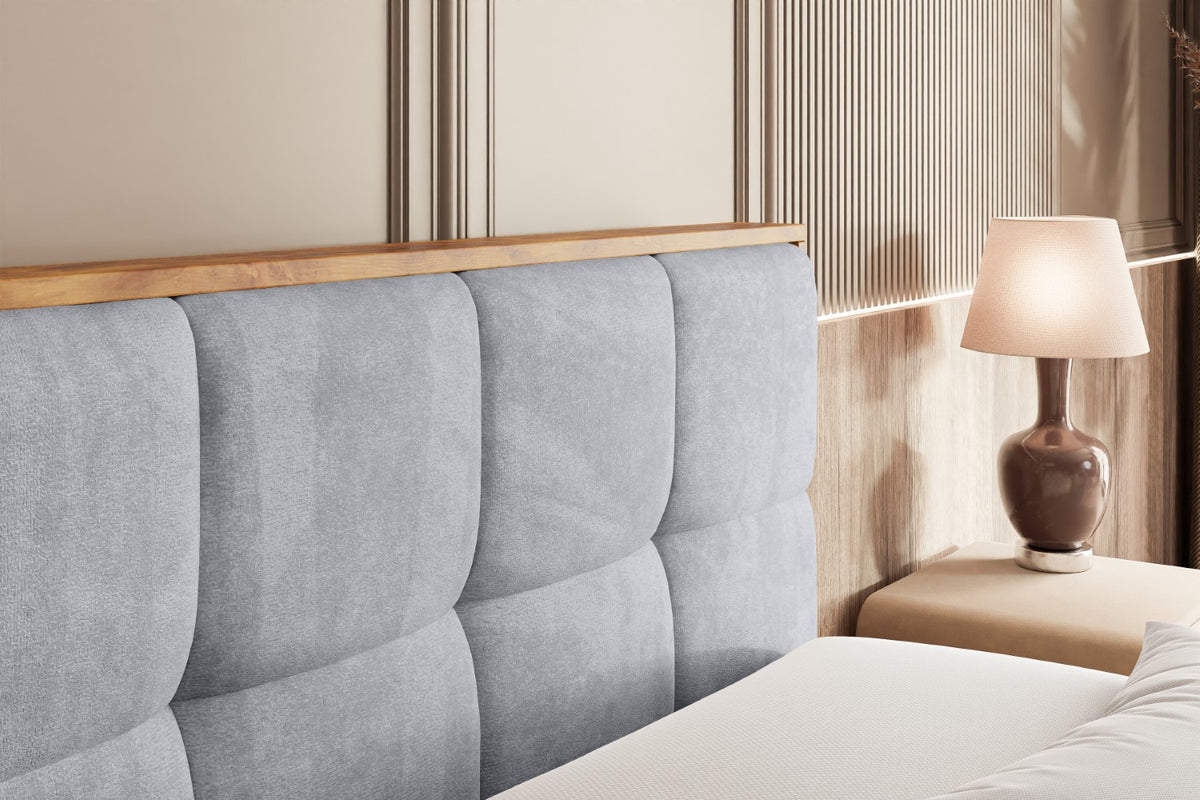 Łóżko boxspring LOLLI7-Z welur