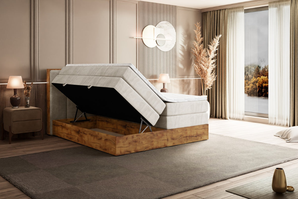 Łóżko kontynentalne LOLLI7 KING welur