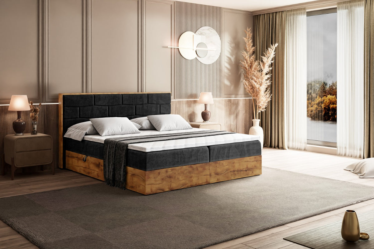 Łóżko boxspring LOLLI 8 welur