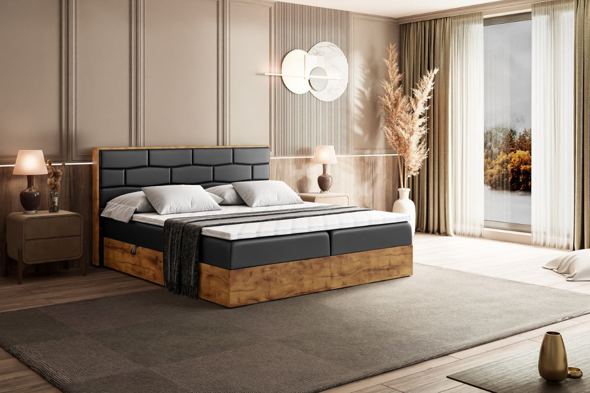 Łóżko boxspring LOLLI 8 ekoskóra