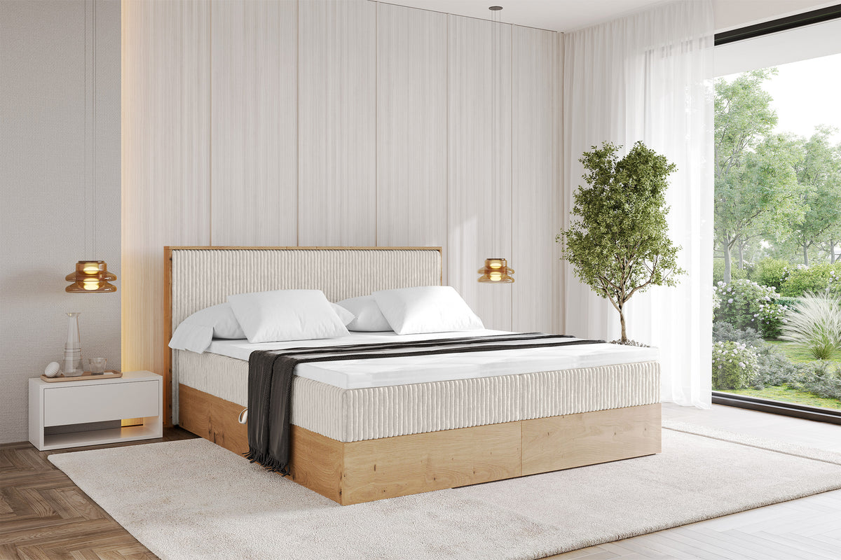 Łóżko boxspring LOLLI 9 sztruks