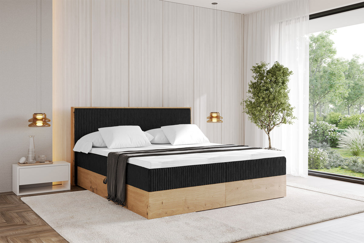 Łóżko boxspring LOLLI 9 sztruks