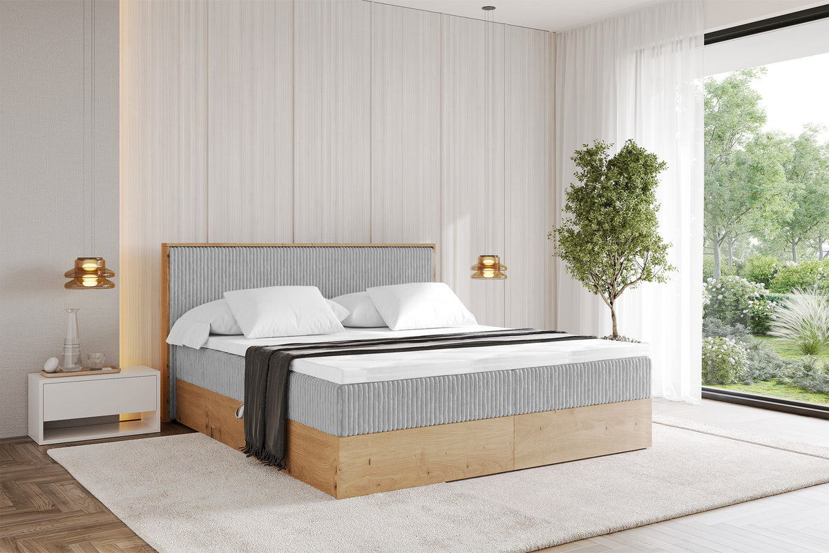 Łóżko boxspring LOLLI 9 sztruks