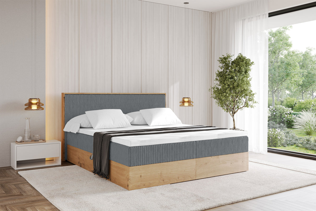 Łóżko boxspring LOLLI 9 sztruks