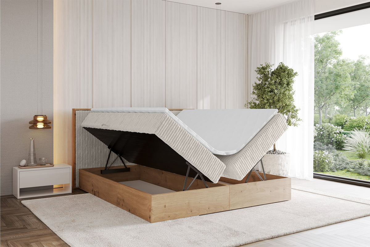 Łóżko boxspring LOLLI 9 sztruks