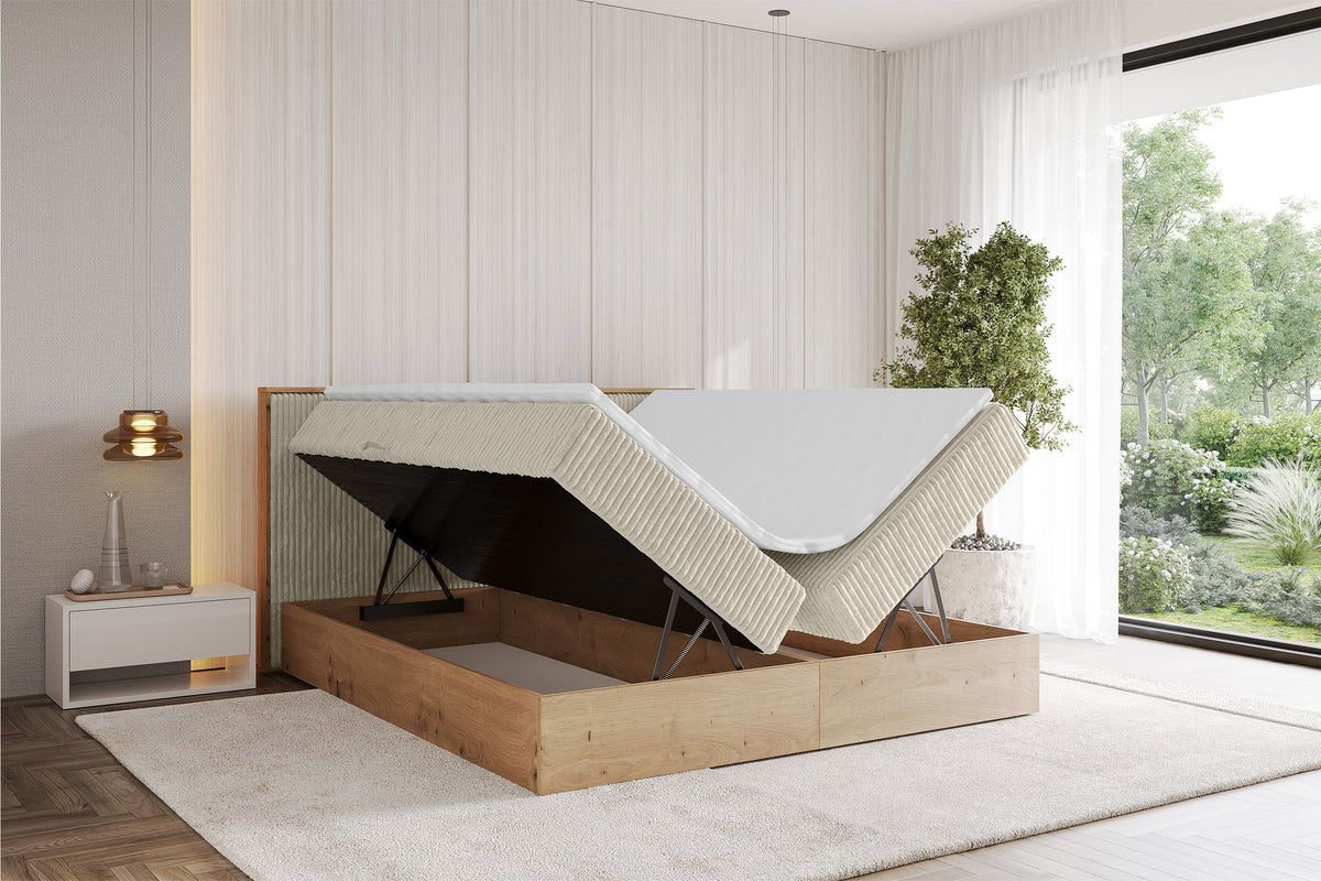 Łóżko boxspring LOLLI 9 sztruks