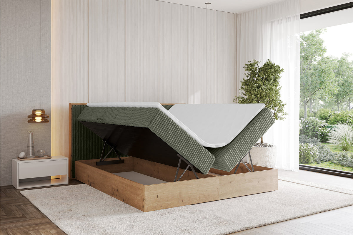 Łóżko boxspring LOLLI 9 sztruks