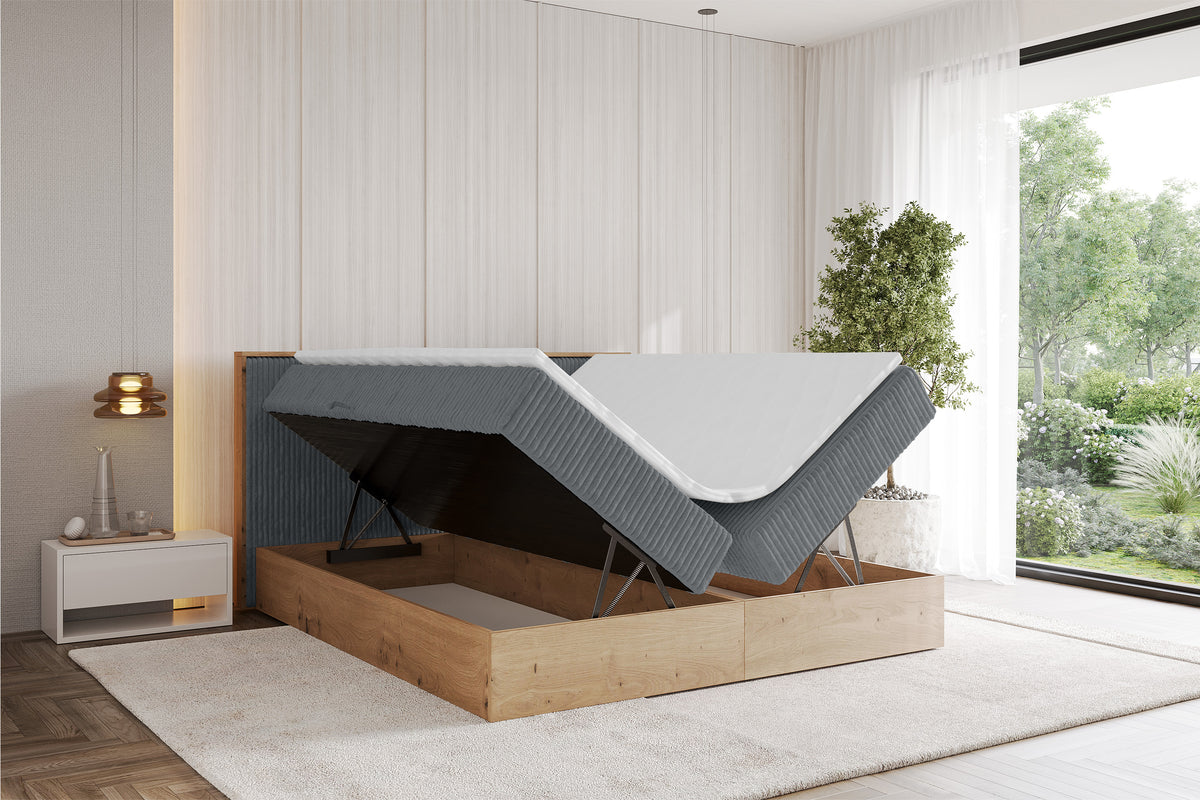 Łóżko boxspring LOLLI 9 sztruks