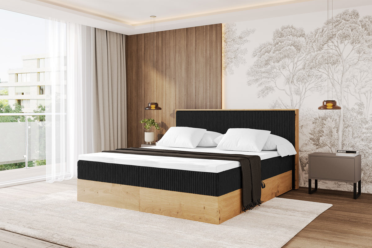 Łóżko boxspring LOLLI 9 sztruks
