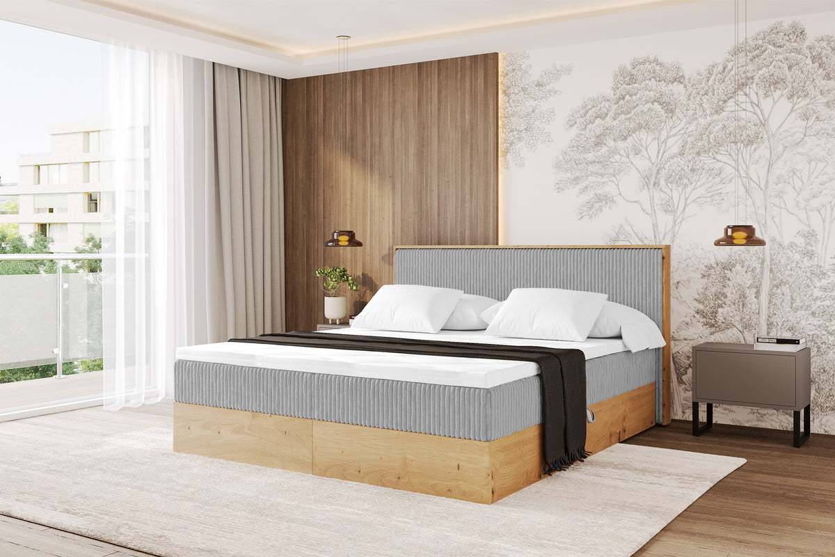 Łóżko boxspring LOLLI 9 sztruks