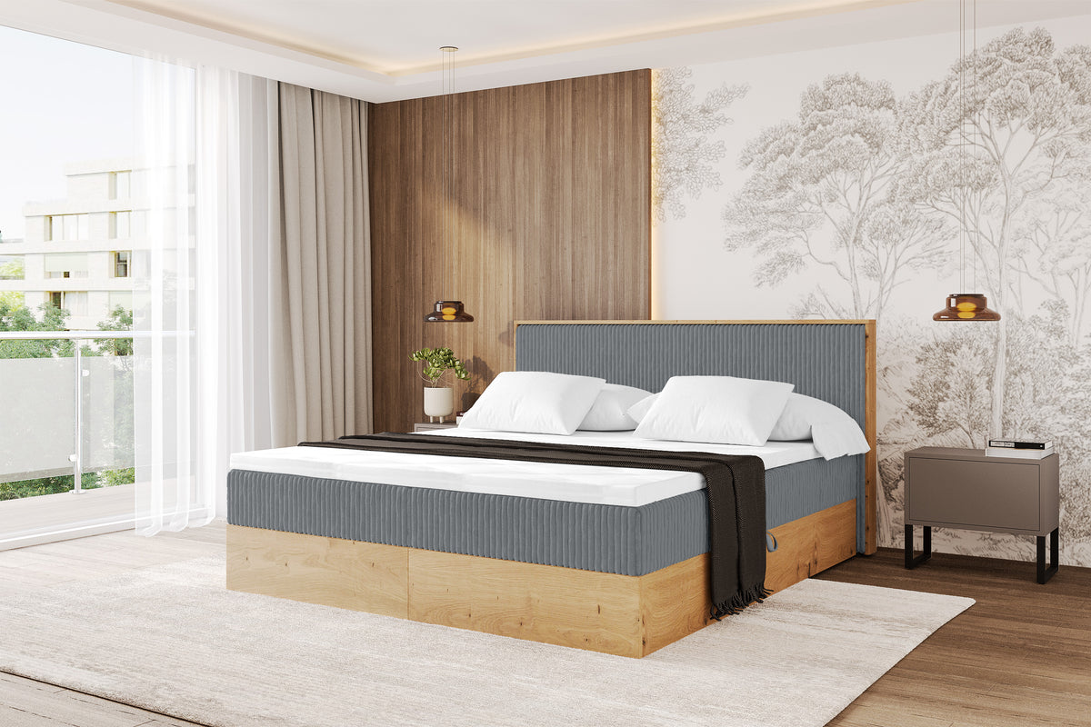 Łóżko boxspring LOLLI 9 sztruks