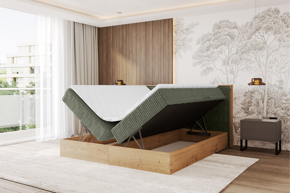 Łóżko boxspring LOLLI 9 sztruks