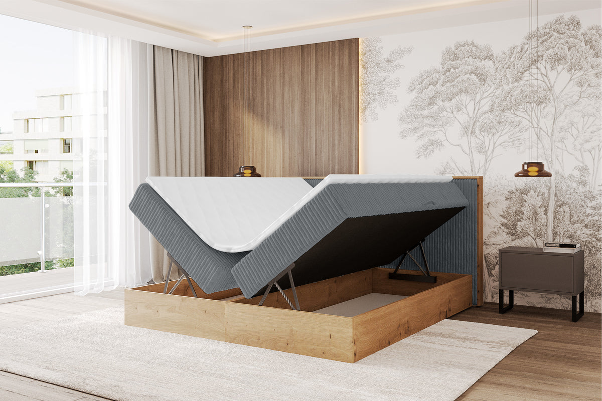 Łóżko boxspring LOLLI 9 sztruks