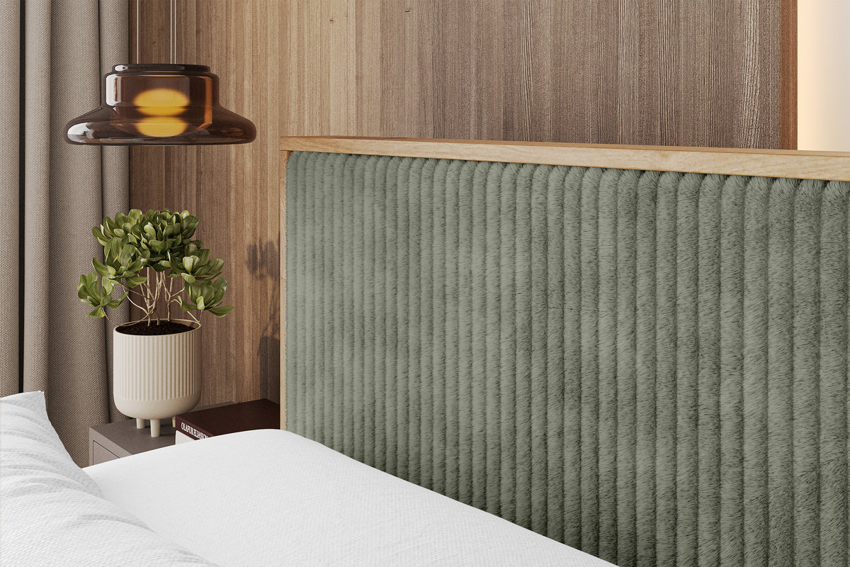 Łóżko boxspring LOLLI9-Z sztruks