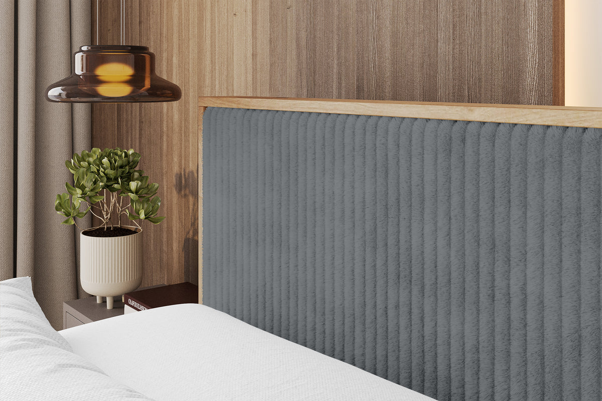 Łóżko boxspring LOLLI9-Z sztruks