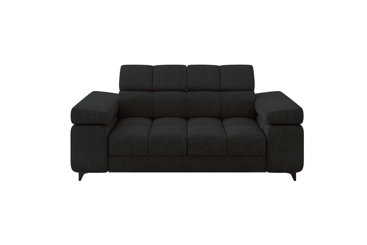 Kanapa LORD-S1 welur, Czarny - Dream Velvet 202.12