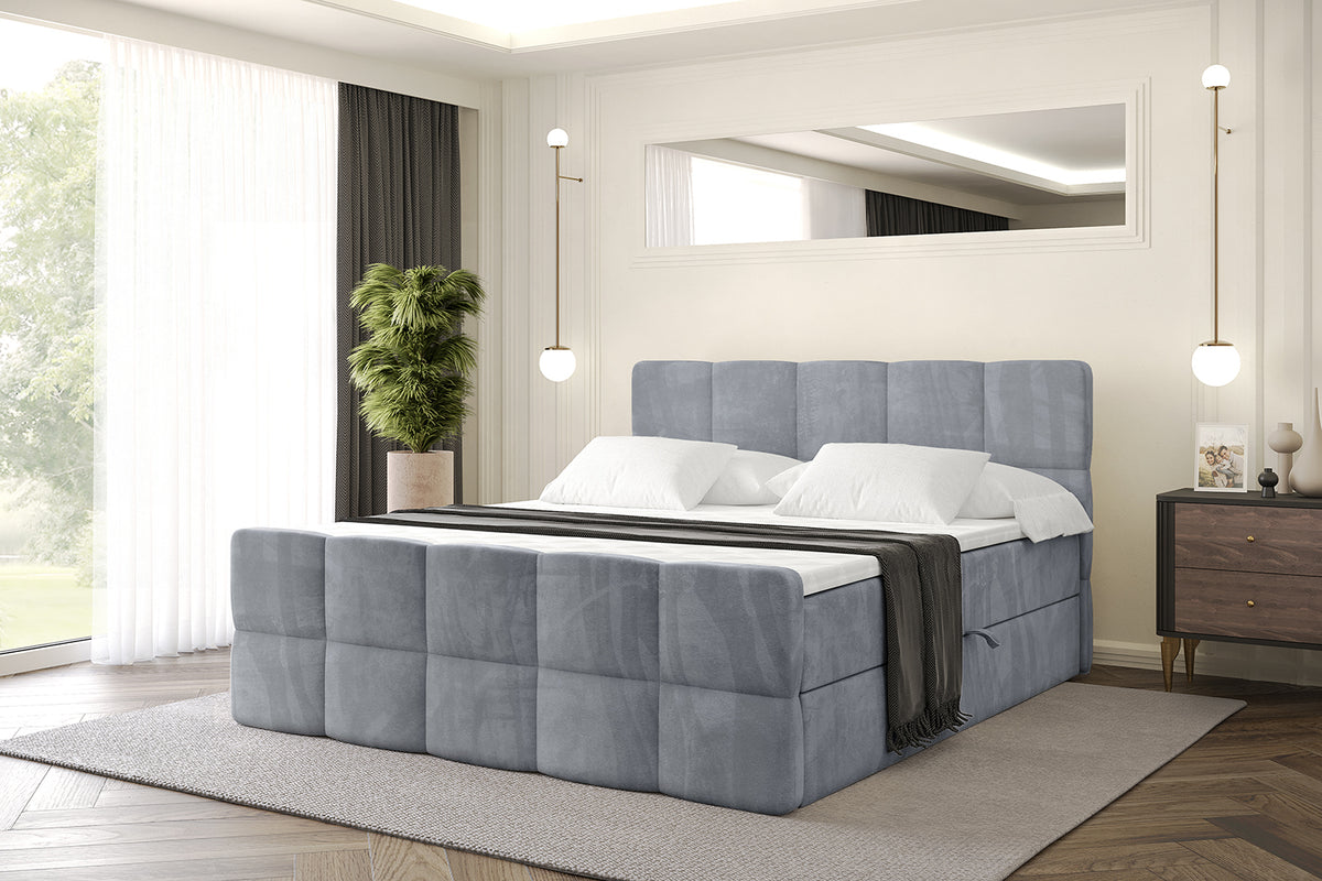 Łóżko boxspring LIRO-Z welur