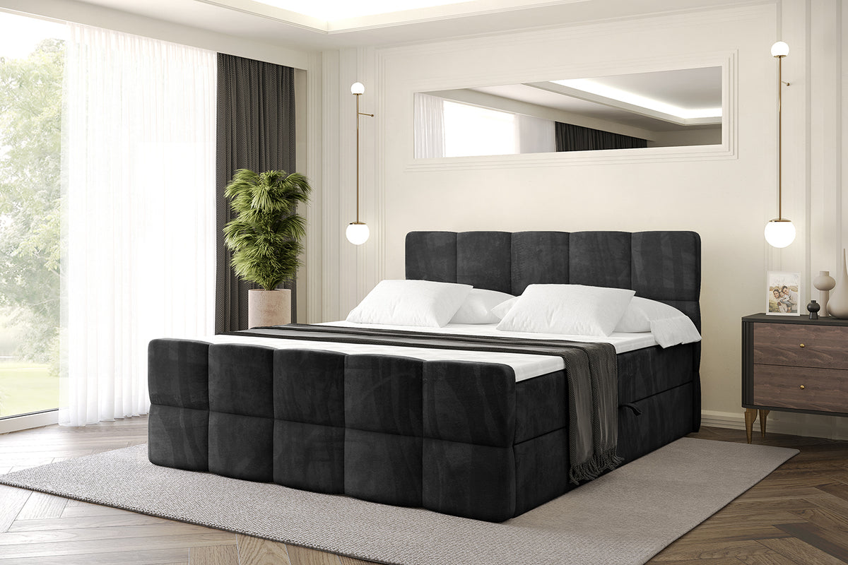 Łóżko boxspring LIRO-Z welur
