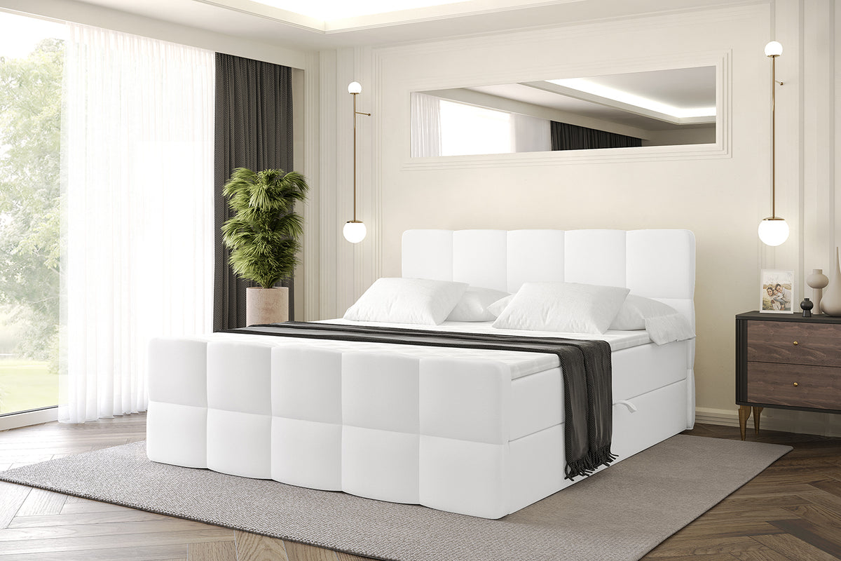 Łóżko boxspring LIRO-Z ekoskóra
