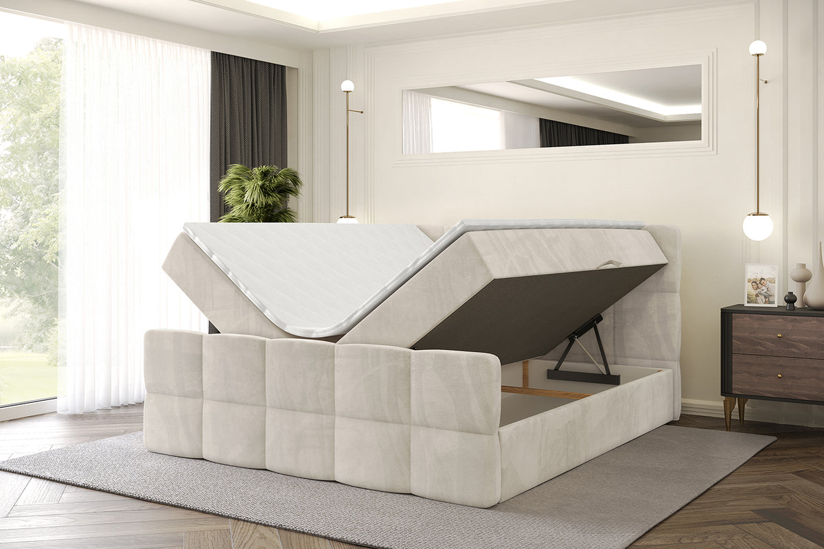 Łóżko boxspring LIRO-Z welur