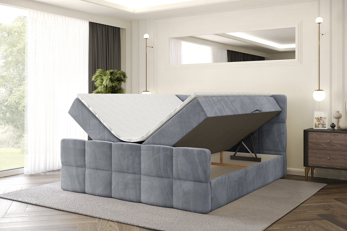 Łóżko boxspring LIRO-Z welur