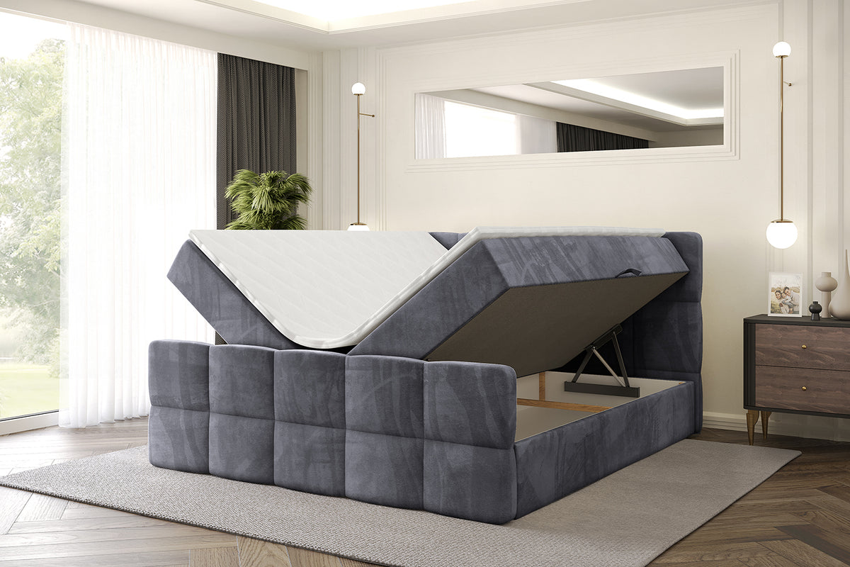 Łóżko boxspring LIRO-Z welur