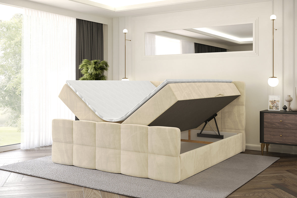 Łóżko boxspring LIRO-Z welur