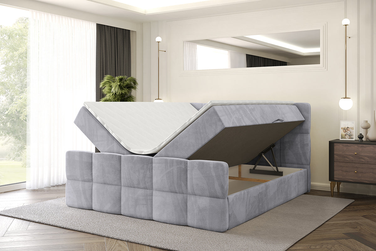 Łóżko boxspring LIRO-Z welur