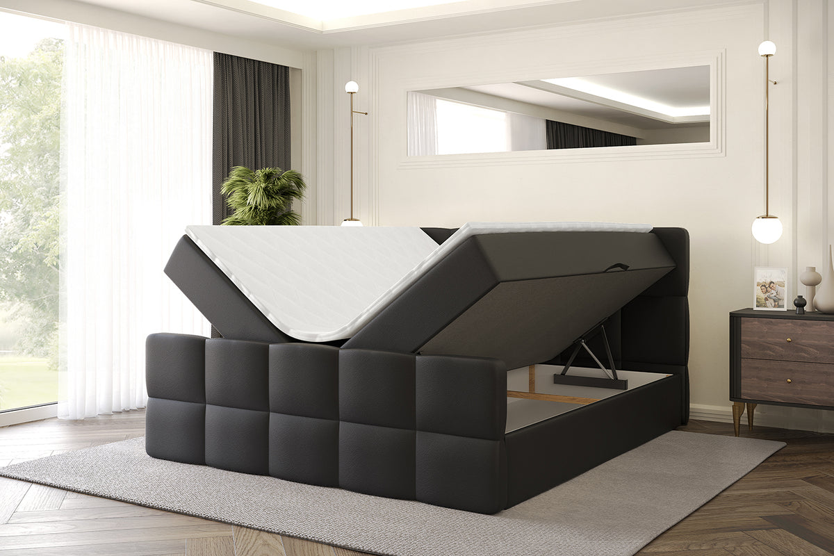 Łóżko boxspring LIRO-Z ekoskóra