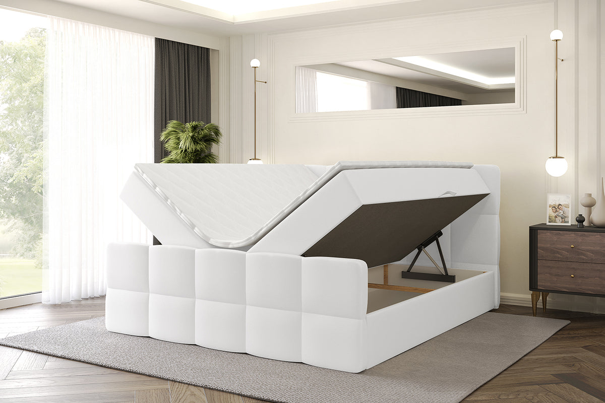Łóżko boxspring LIRO-Z ekoskóra