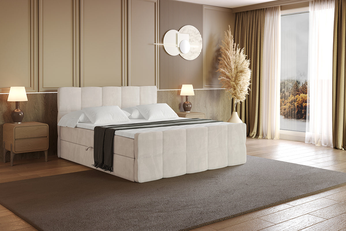 Łóżko boxspring LIRO-Z welur