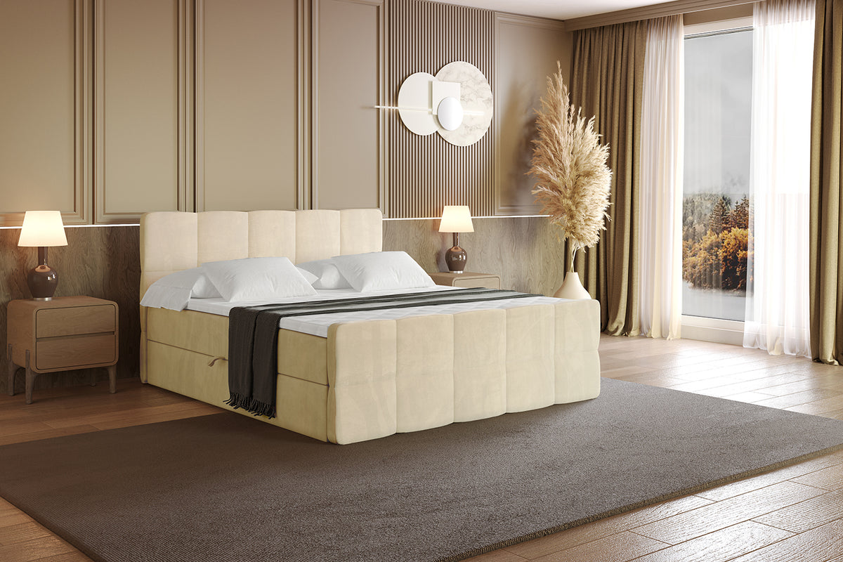 Łóżko boxspring LIRO-Z welur