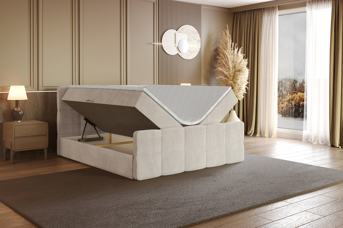 Łóżko boxspring LIRO-Z welur