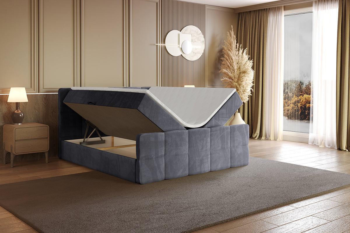 Łóżko boxspring LIRO-Z welur