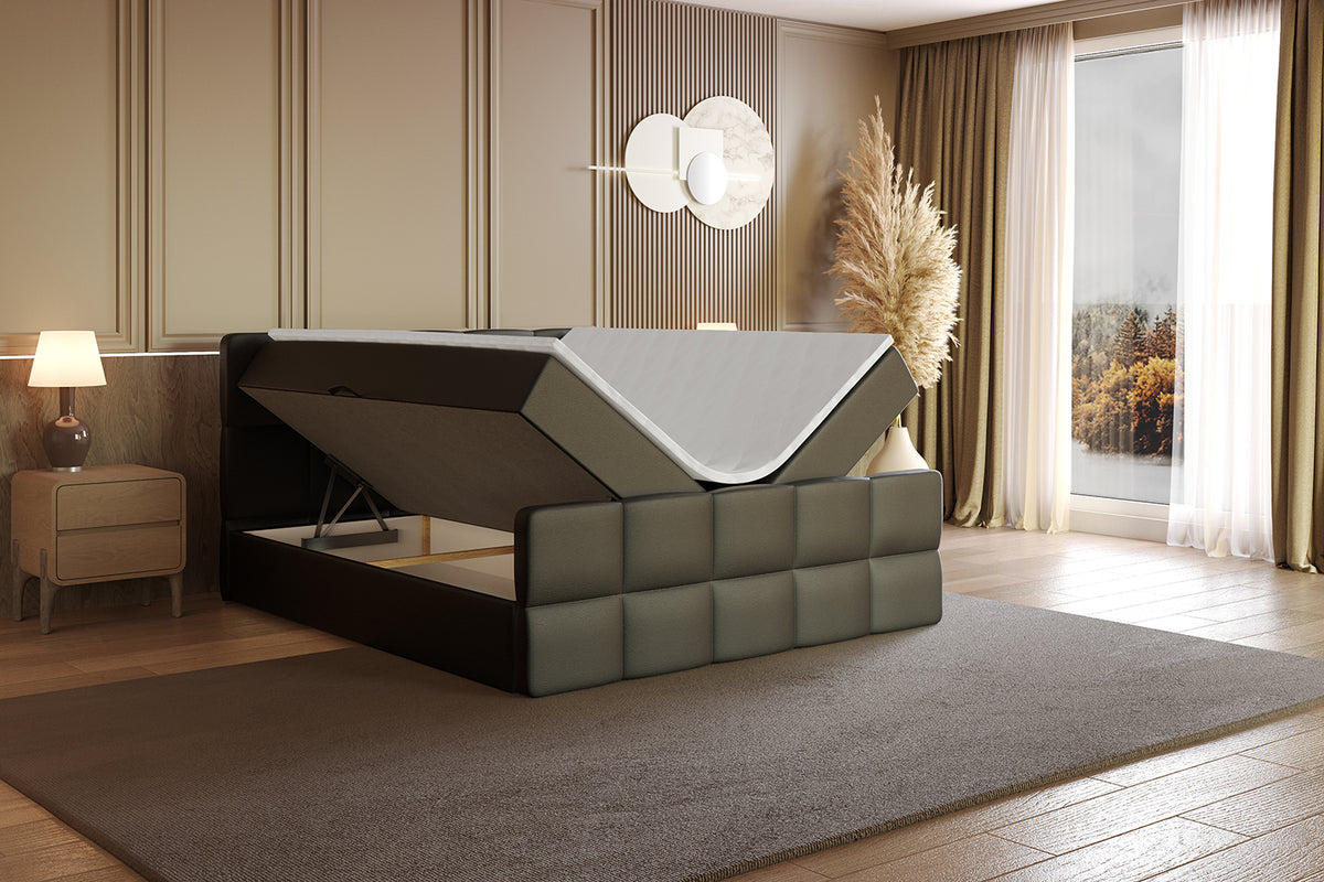 Łóżko boxspring LIRO-Z ekoskóra