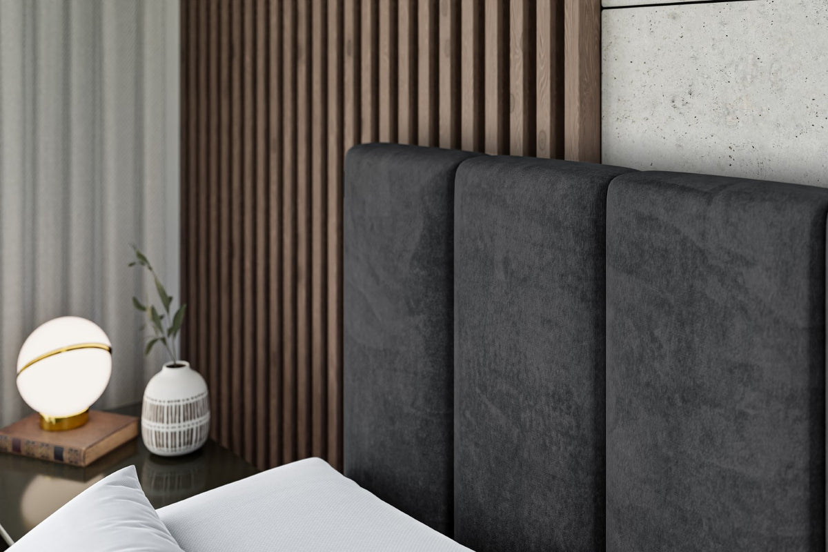 Łóżko boxspring BOXI1 welur