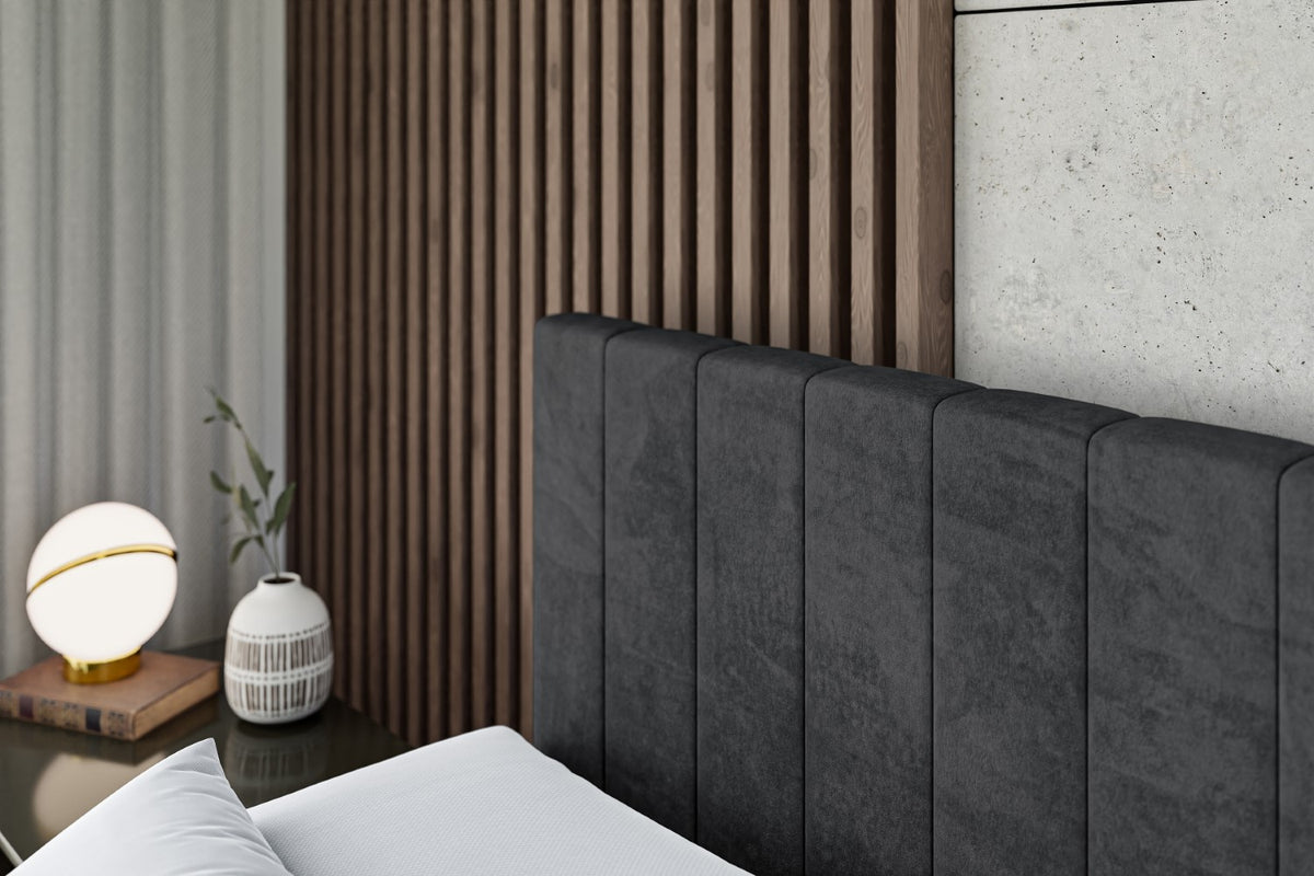 Łóżko boxspring EDITA-Z welur