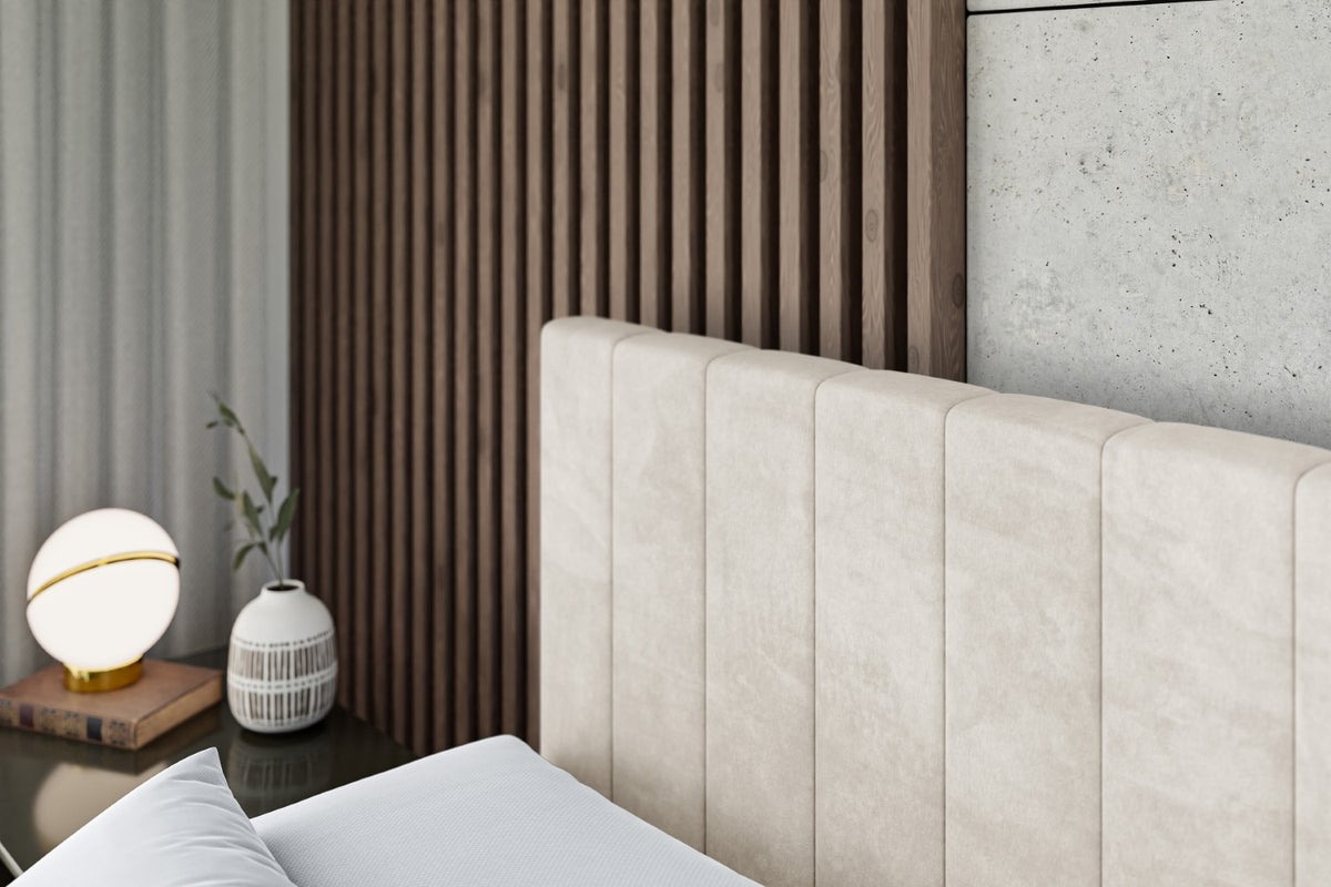 Łóżko boxspring EDITA-Z welur