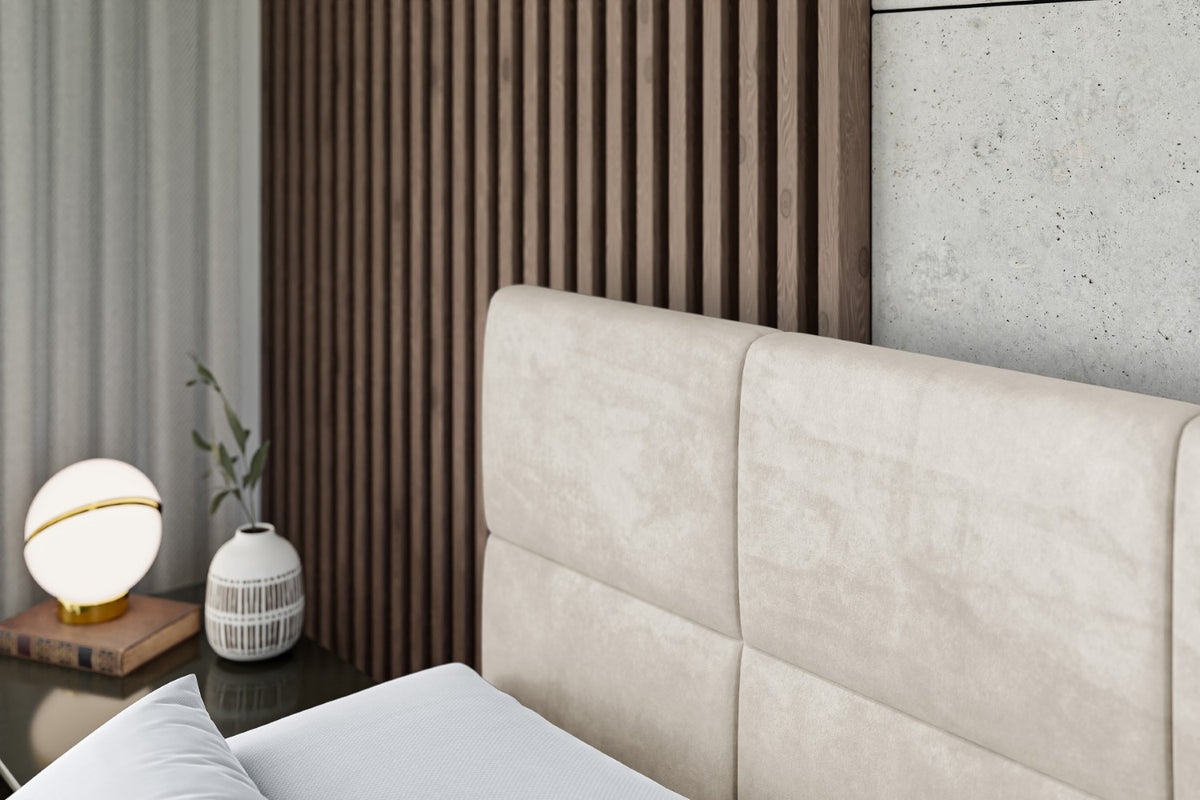 Łóżko boxspring ARDENI-Z welur